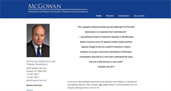 Desktop Screenshot of mcgowan-adr.com