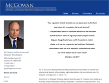 Tablet Screenshot of mcgowan-adr.com